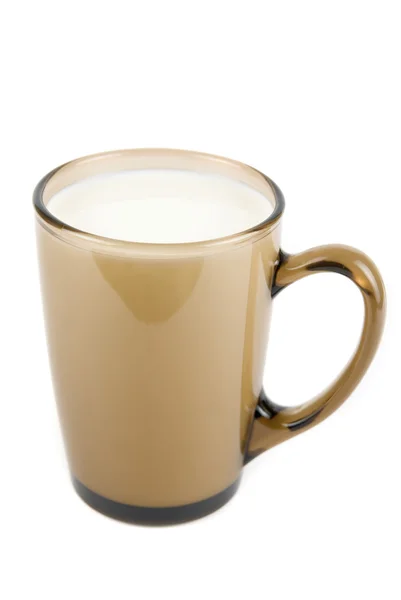 Vetro con latte — Foto Stock
