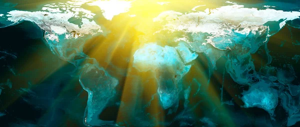 Zonsondergang op aarde — Stockfoto
