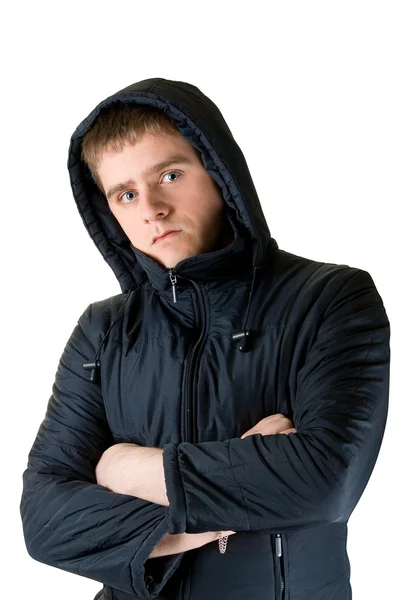 Man in winter jacket — Stock Photo, Image