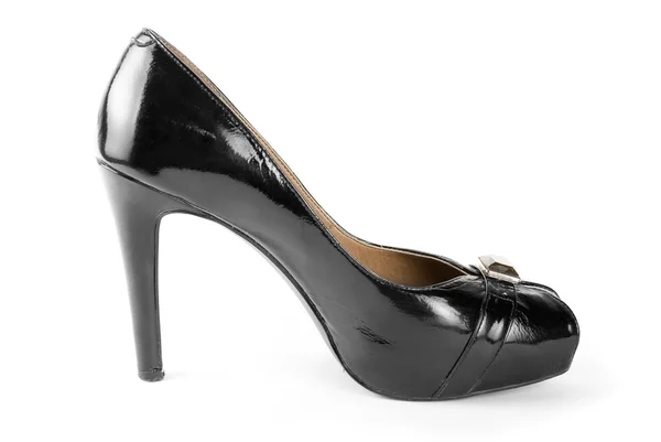 Чорна Жінка взуття — стокове фото