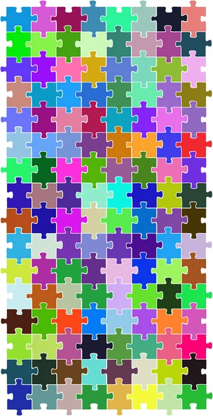 色のパズル — ストックベクタ