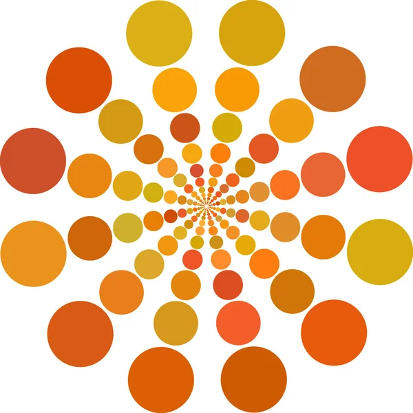 Orange Farbpunkte — Stockvektor