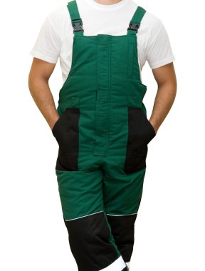 Green Work uniform clipart