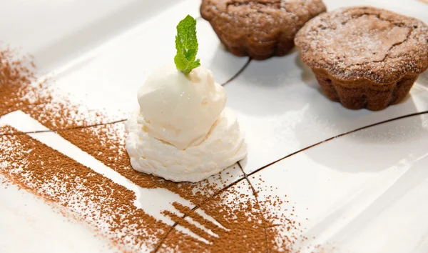Chocolate desserts — Stock Photo, Image