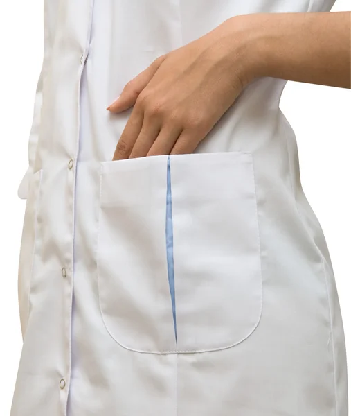 Белый халат врача — стоковое фото