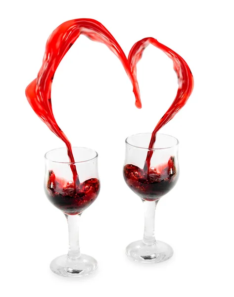 Coração de vinho — Fotografia de Stock