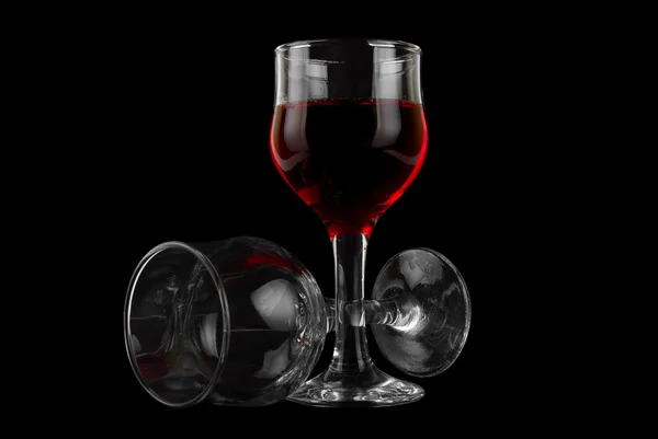 Bir bardak şarap. — Stok fotoğraf
