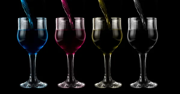 Víno barvy CMYK — Stock fotografie