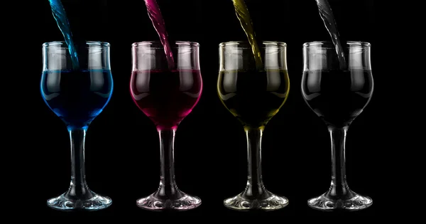 Vino de Cmyk — Foto de Stock