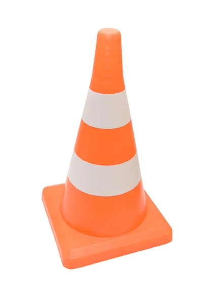 Cone de aviso rodoviário — Fotografia de Stock