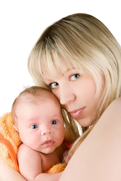Mãe com bebê menino — Fotografia de Stock