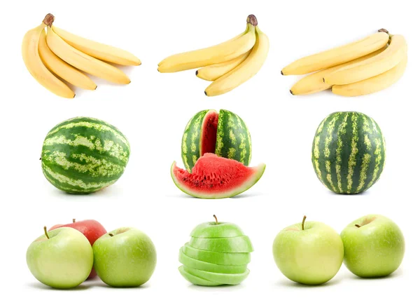 Conjunto de frutas maduras — Fotografia de Stock