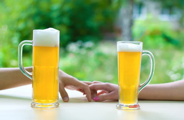 Consolidação da cerveja — Fotografia de Stock
