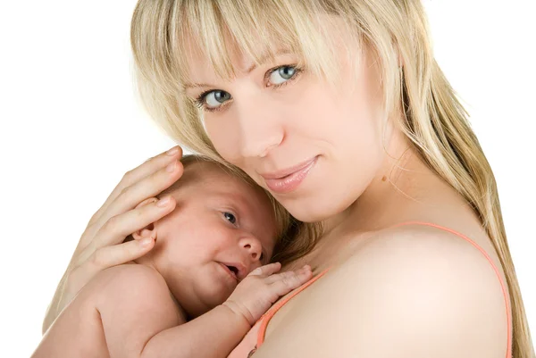 그녀의 아기와 엄마 — 스톡 사진