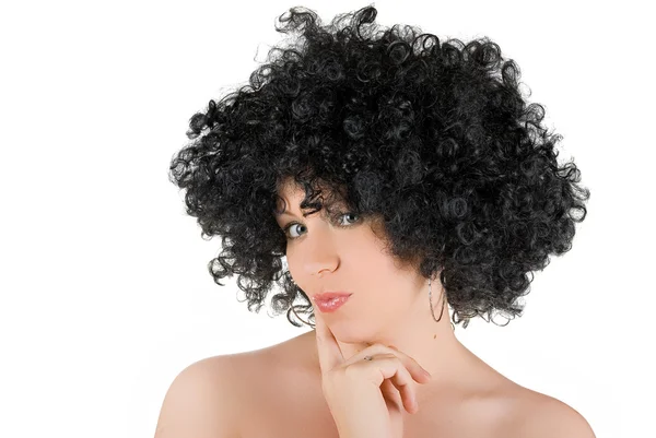 Frizzy woman — Stock Photo, Image