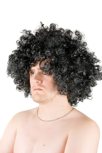 Frizzy young man — Stock Photo, Image