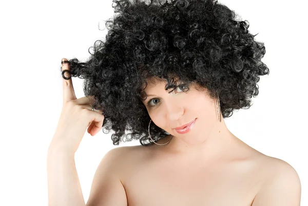 Frizzy woman — Stock Photo, Image