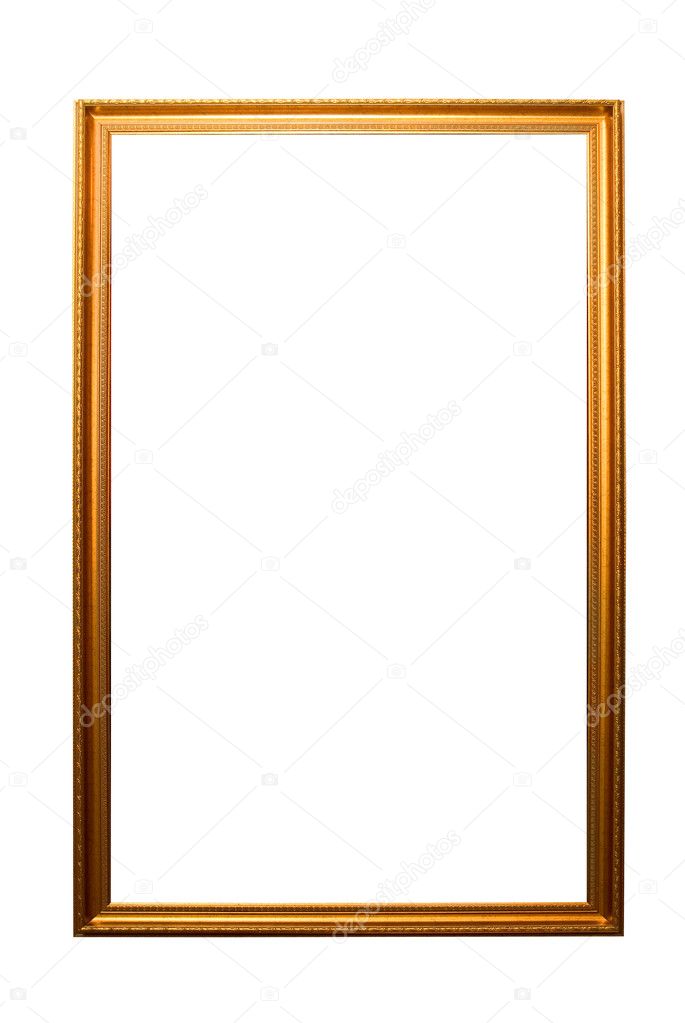 Golden antique frame