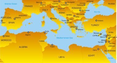 Mediterranean region clipart