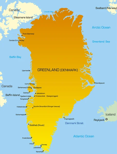 Groenlandia — Vector de stock