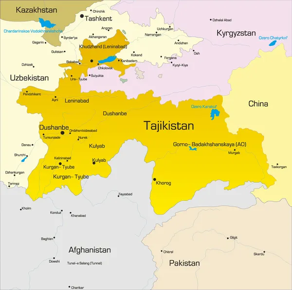 Tagikistan — Vettoriale Stock