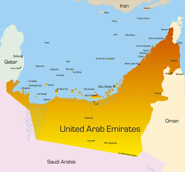 Об'єднані Арабські Емірати — стоковий вектор