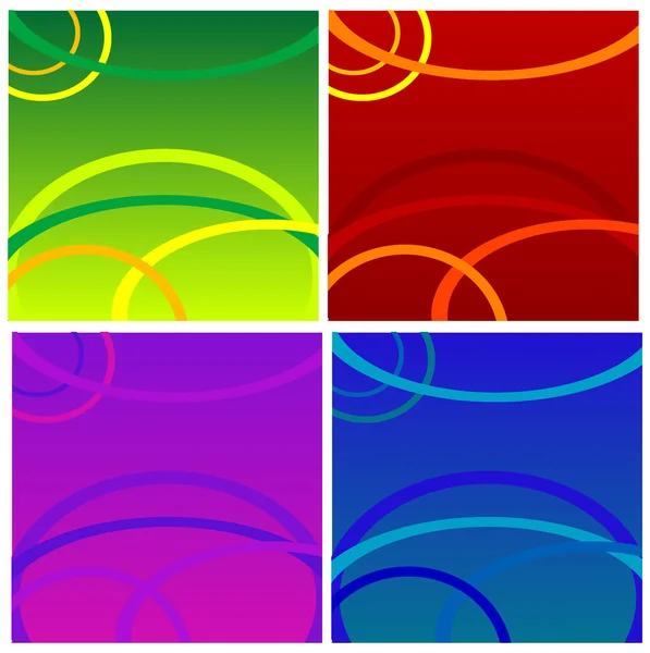 Carte de conception colorée — Image vectorielle