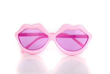 Party lips shaped glasses clipart