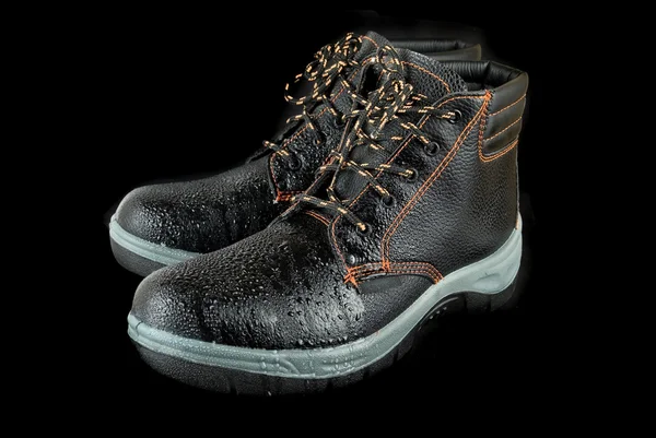 Nemli modern iş boots — Stok fotoğraf