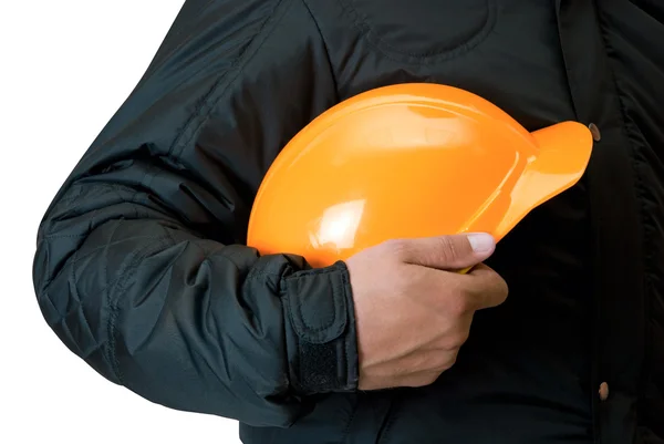 Orange helmet — Stock Photo, Image