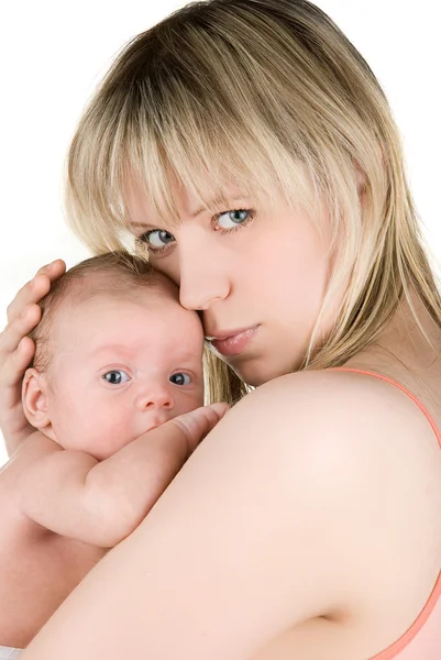 Mãe com seu menino — Fotografia de Stock