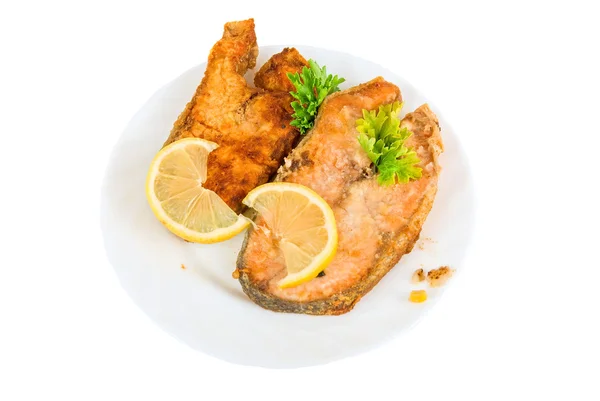 Prato de peixe vermelho — Fotografia de Stock