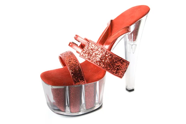 Сексуальна червона взуття — стокове фото