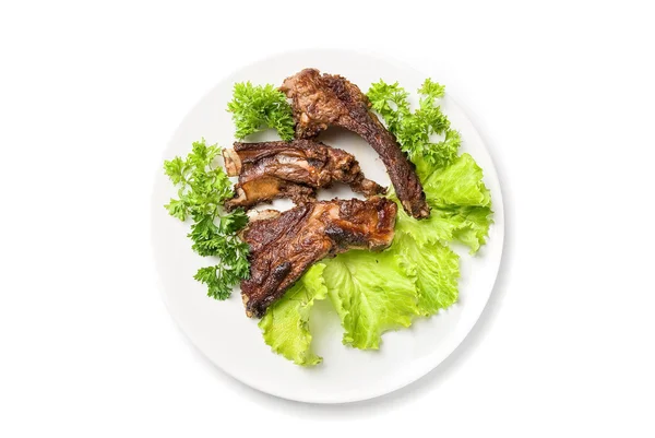 Grilled rib meat — Stock Photo, Image