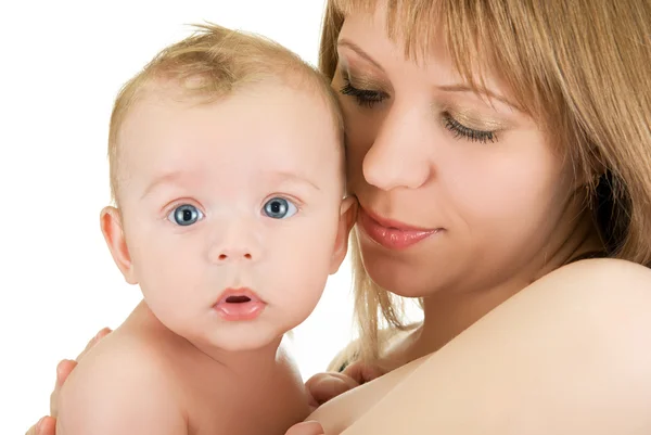 stock image Mother with her baby boy