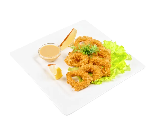 Calamar frito — Foto de Stock
