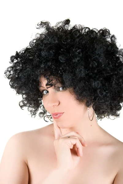 Pretty young frizzy Stock Image
