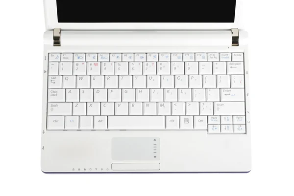 Valkoinen kannettava tietokone — kuvapankkivalokuva