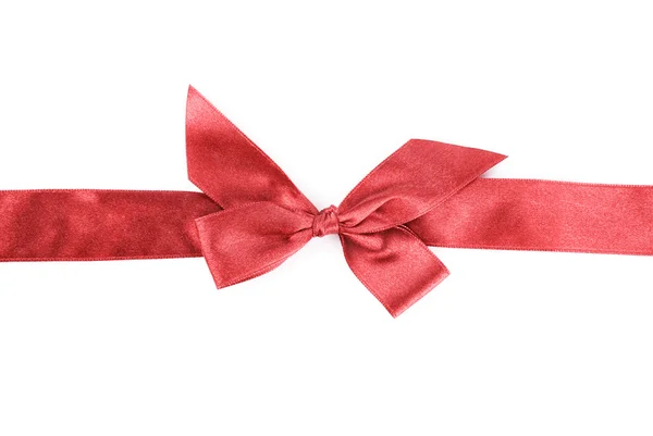 Red holiday ribbon — Stock Photo, Image