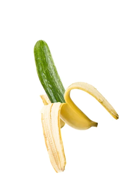 香蕉-黄瓜 — 图库照片