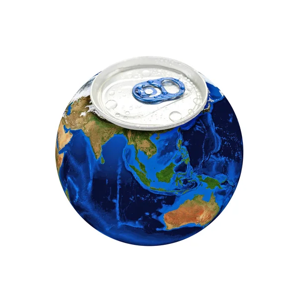 Can Earth planet — Stock Photo, Image