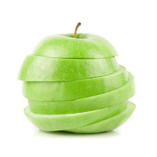 Sliced green apple — Stock Photo, Image