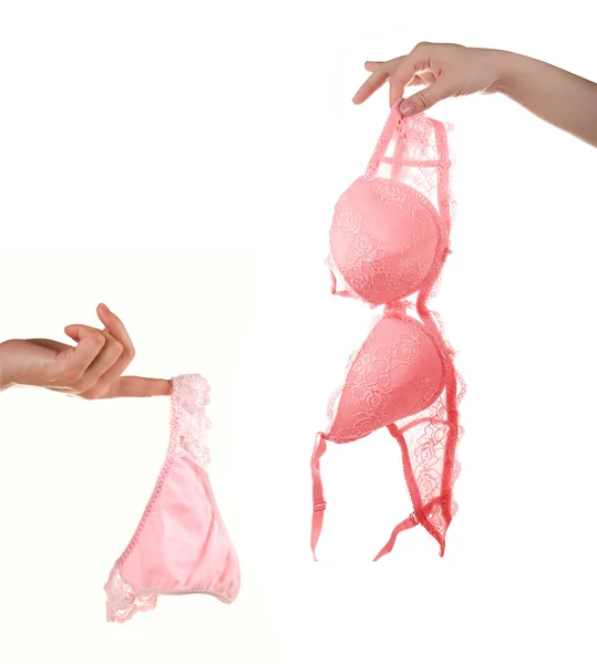 Růžové spodní prádlo — Stock fotografie