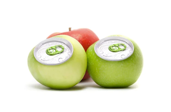 Aluminum æbler - Stock-foto