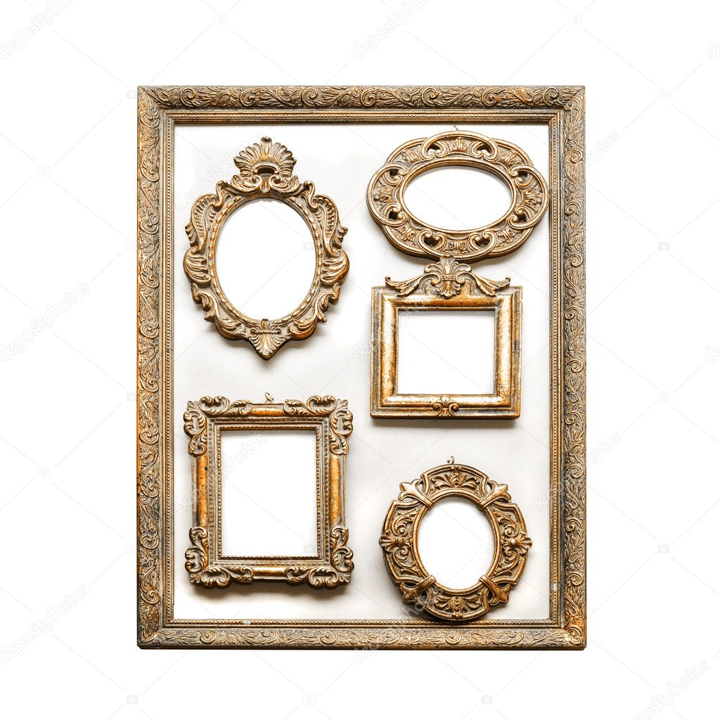 Antique golden frames