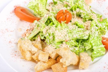 Caesar salad closeup clipart