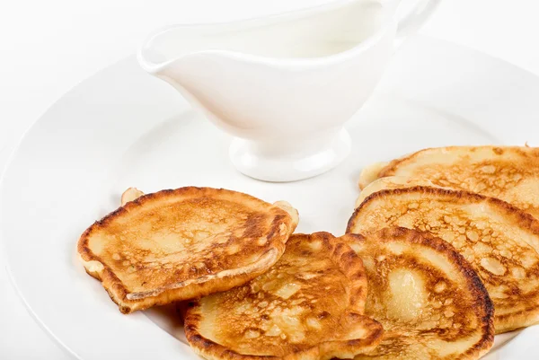Thick pancake closeup — Stock Photo, Image
