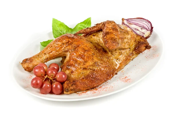 Pół pieczony kurczak — Zdjęcie stockowe