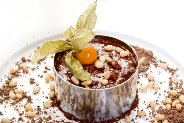 Chocolate risotto dessert — Stock Photo, Image