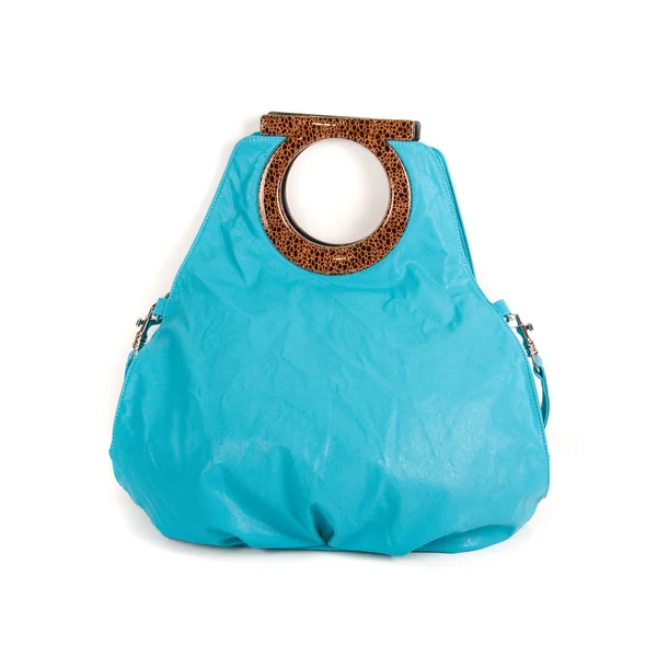 Mavi kadın çanta — Stok fotoğraf